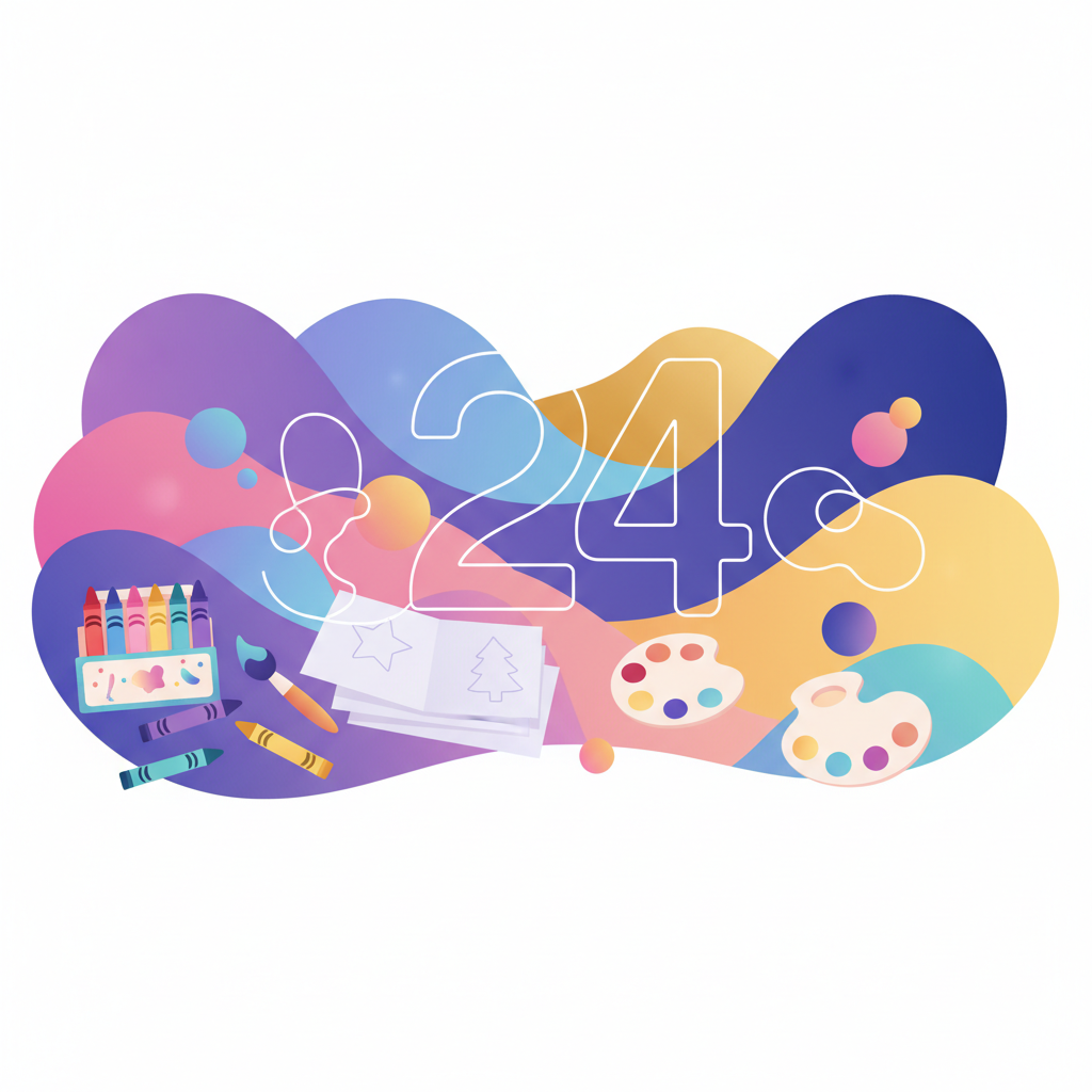 Adventskalender mit Ausmalbildern: 24 Tage Kreativität