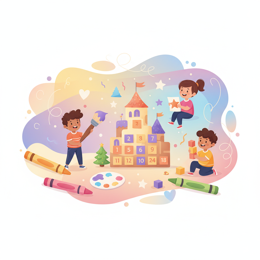 Adventskalender basteln mit Kindern: Einfache und kreative Ideen