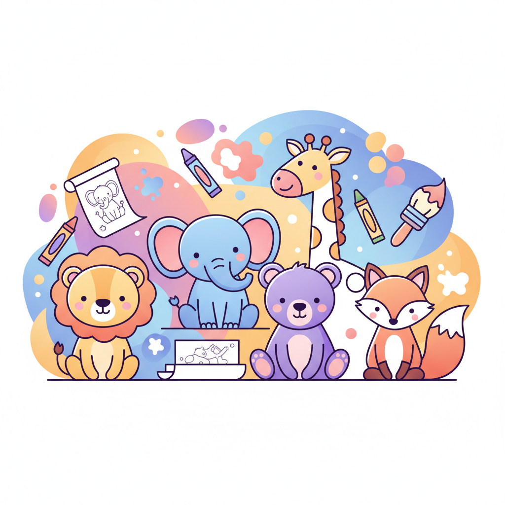 Ausmalbilder Tiere: Die beliebtesten Tiermotive für Kinder