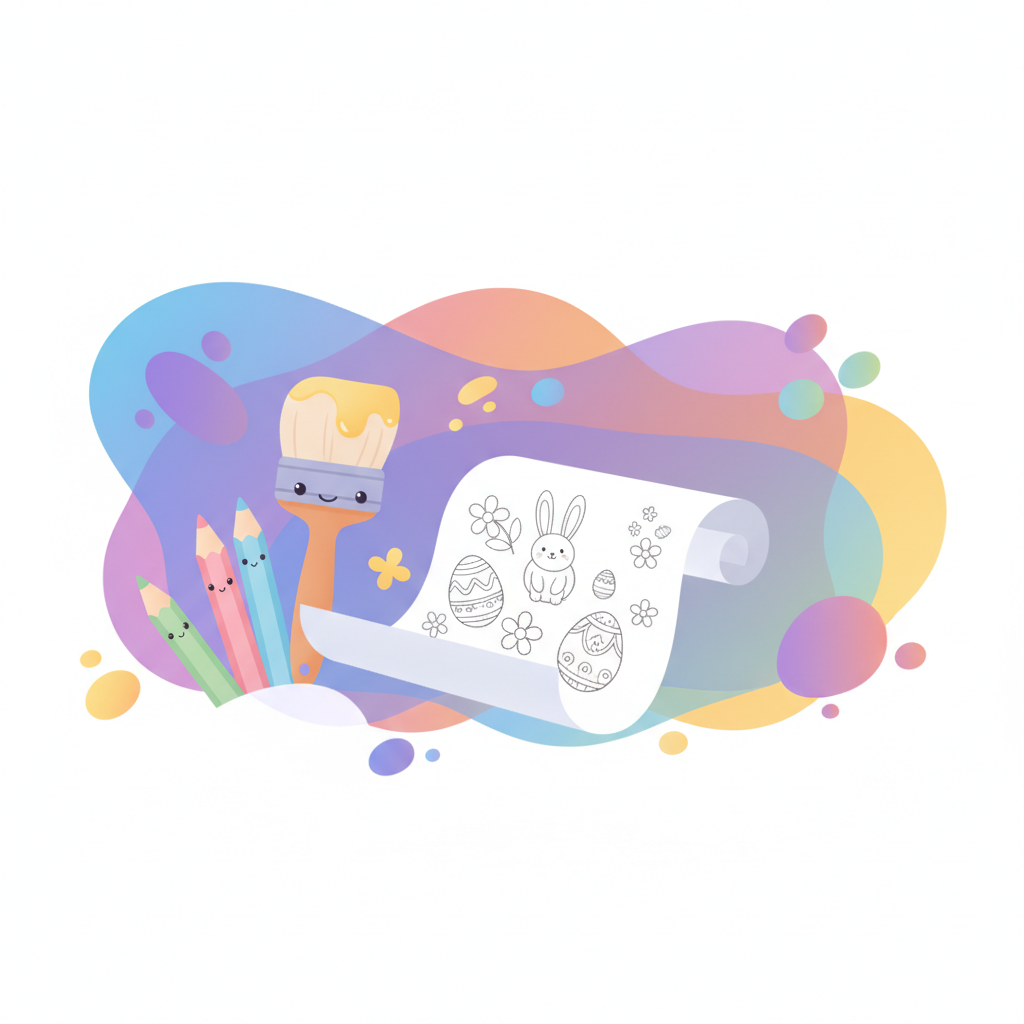 Basteln zu Ostern mit Kindern: Ausmalbilder & Ideen