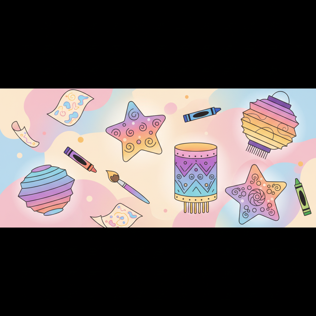 Laternen basteln mit Ausmalbildern: Einfache Anleitung