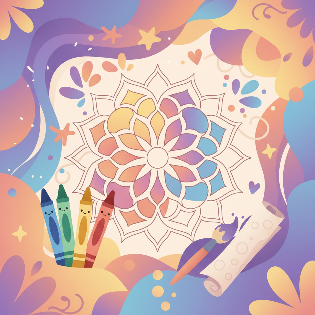 Mandalas für Kinder: Einfache Vorlagen zum Einstieg