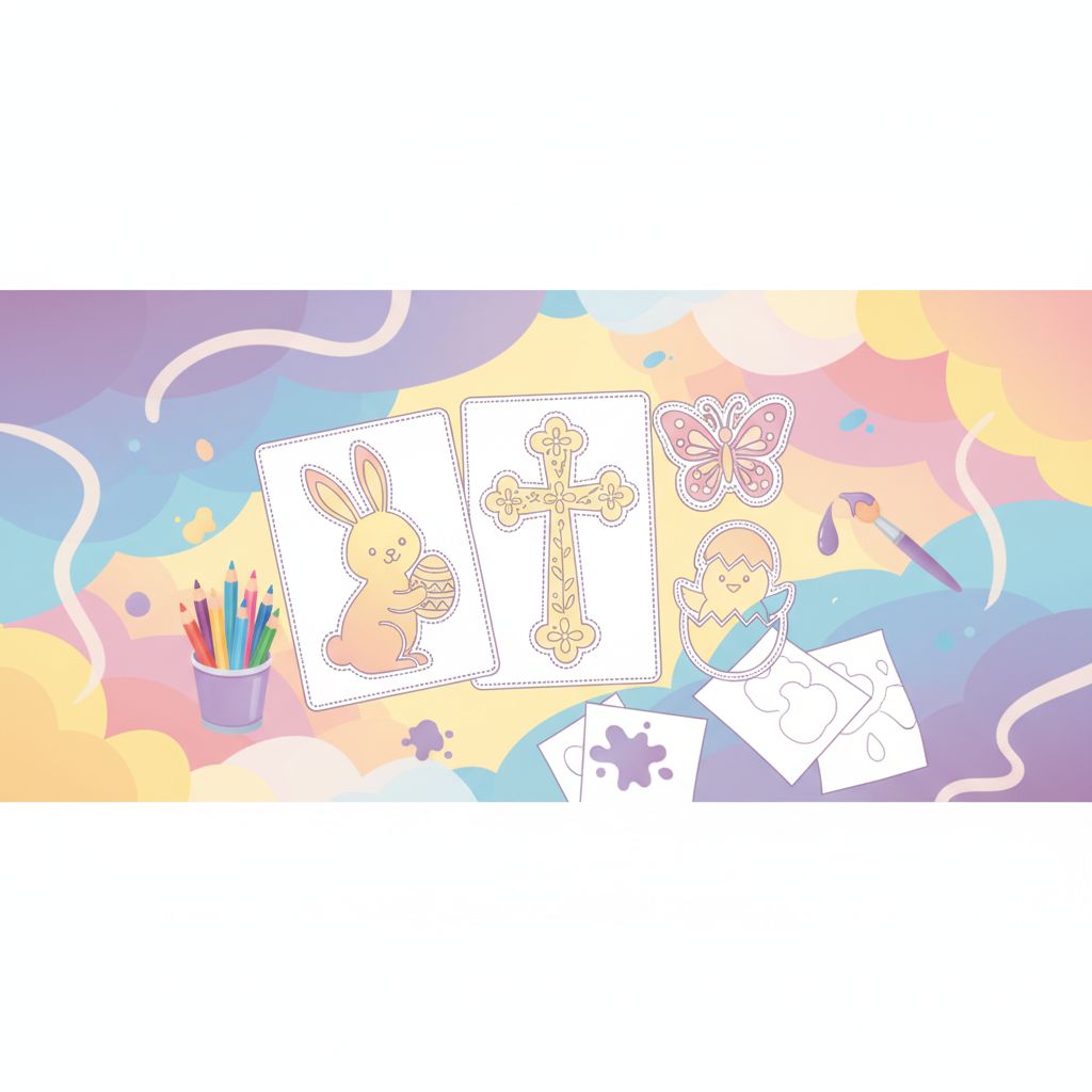 Easter Craft Stencils: Free Printable Templates