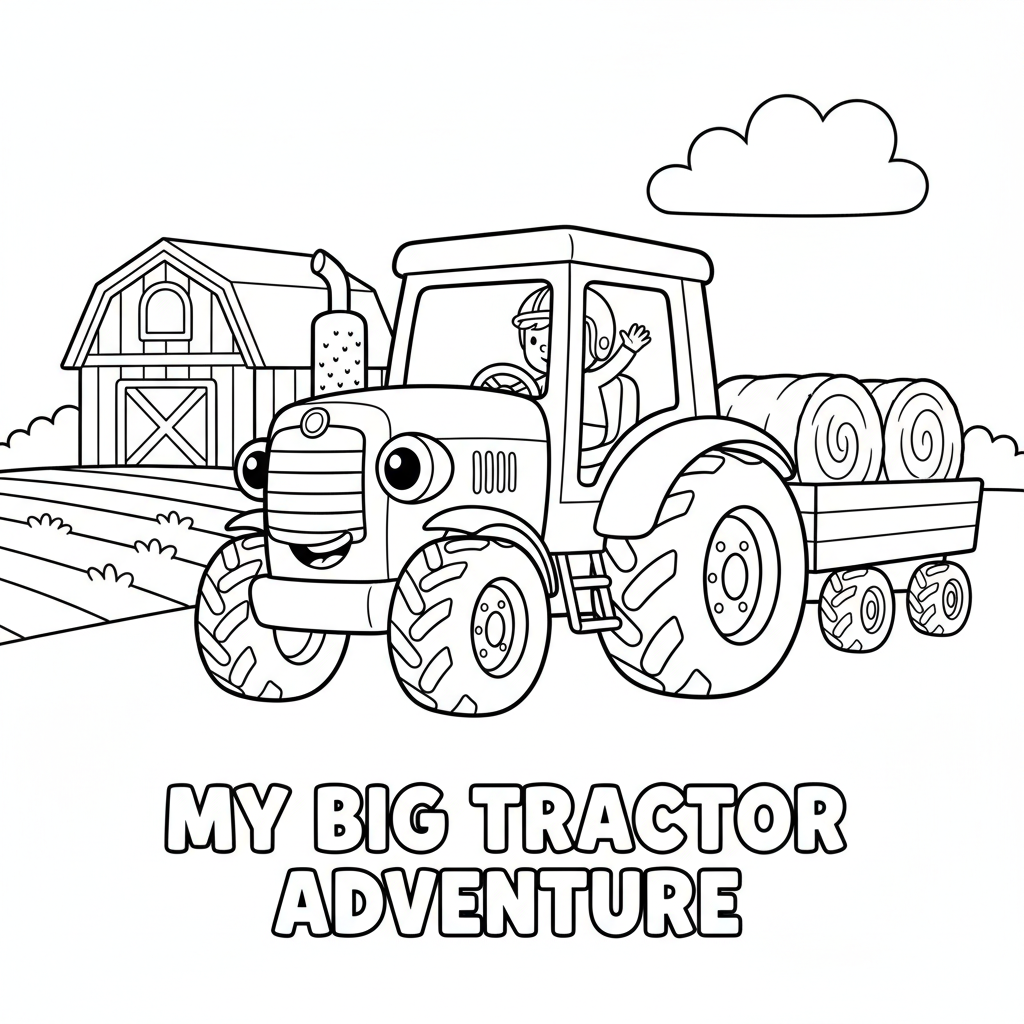 Big Traktoren Ausmalbild