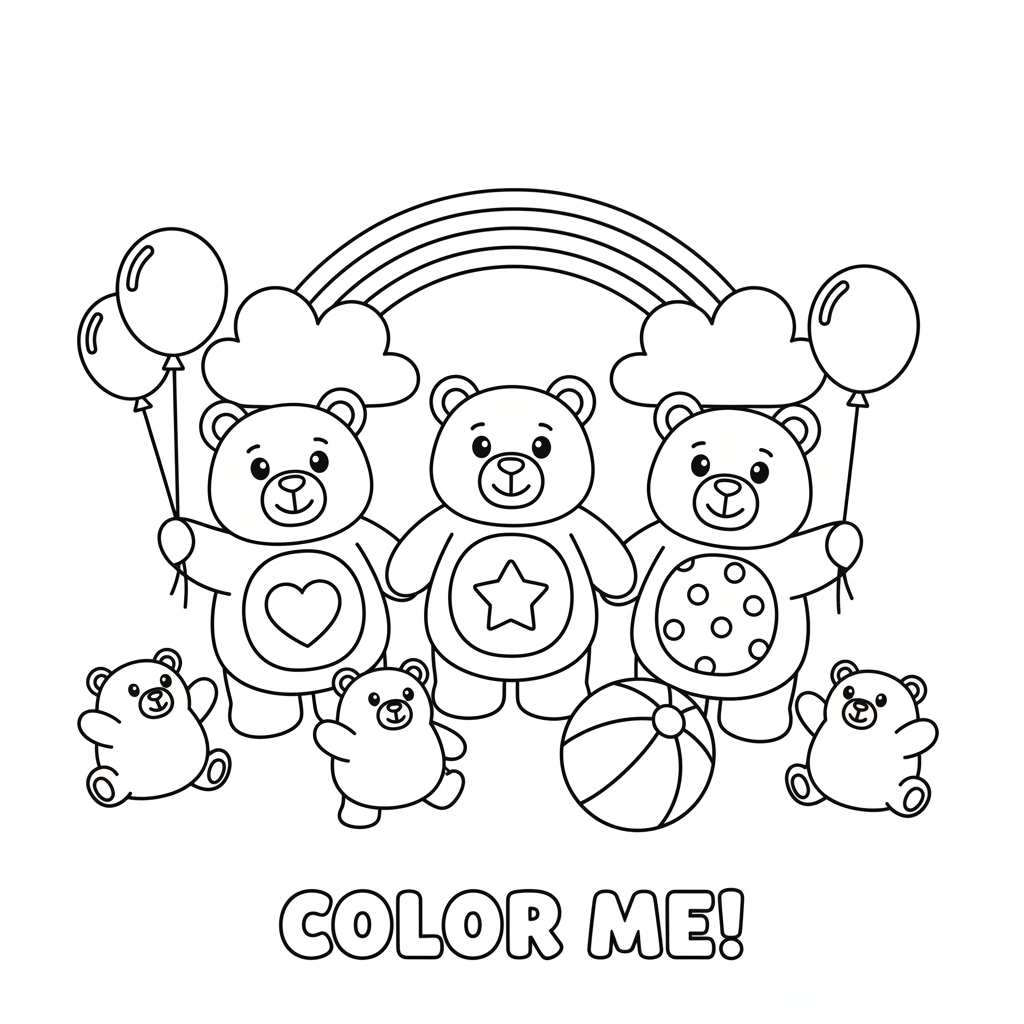 Gummibaerchen Ausmalbild