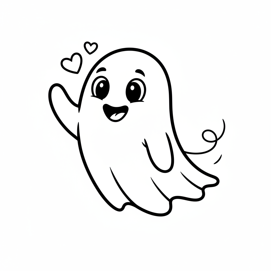 Freundliches Gespenst Ausmalbild