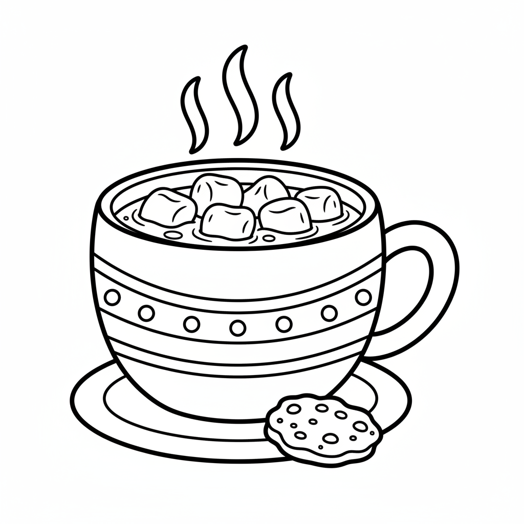 Heisse Schokolade Ausmalbild