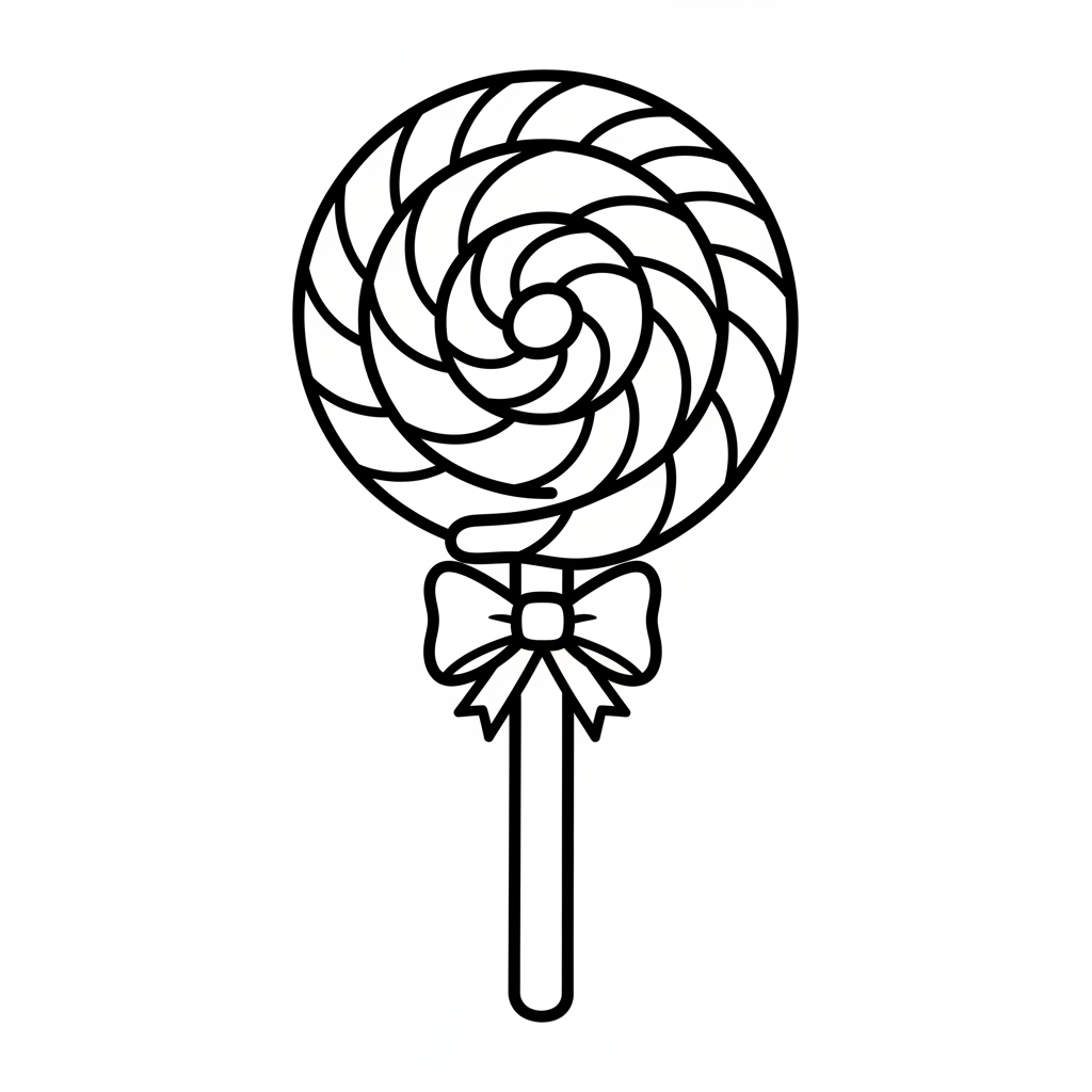 Großer Lolli Spirale Ausmalbild
