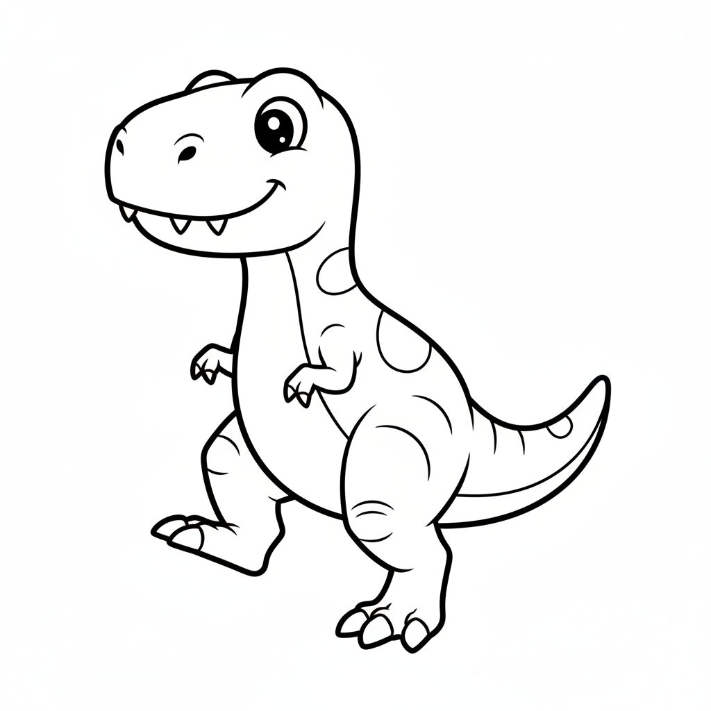 T-Rex Dinosaurier Ausmalbild