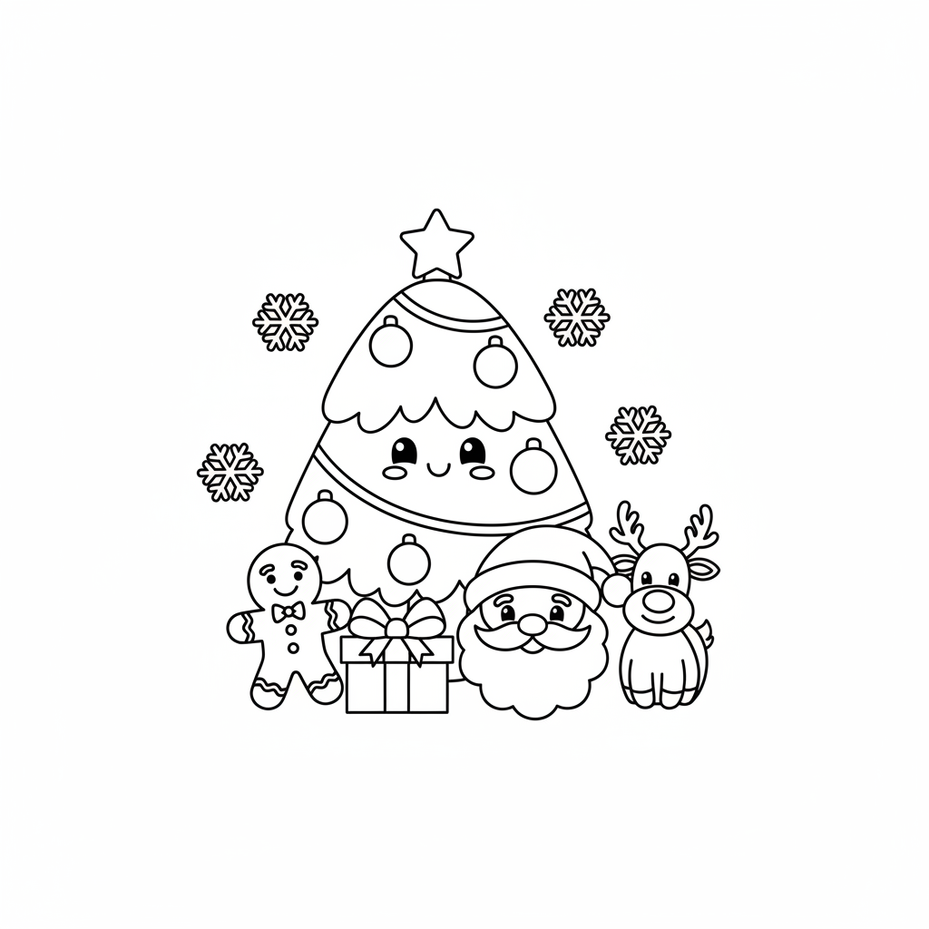 Small Weihnachten Ausmalbild